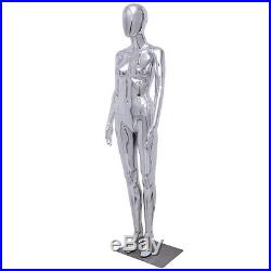 New Female Full Body Mannequin Plastic Abstract Egg Head Glossy withbase