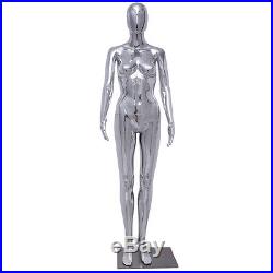 New Female Full Body Mannequin Plastic Abstract Egg Head Glossy withbase