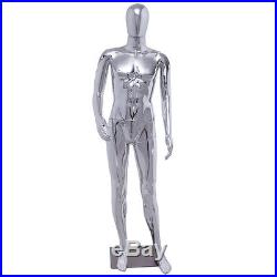 New Male Full Body Mannequin Plastic Abstract Egg Head Glossy withbase