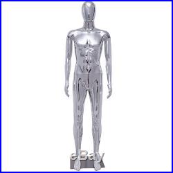 New Male Full Body Mannequin Plastic Abstract Egg Head Glossy withbase