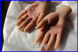 New arrival! One pair realistic silicone female mannequin hands for ring&jewelry