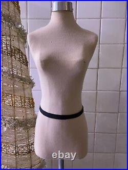 OLD VTG Half Scale STUDENT Display DRESS RITE FORM MANNEQUIN on Stand SEWING