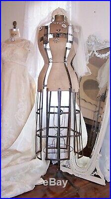 OMG! 1926 Antique Dress formMannequinCage & WheelsFrench Displaywasp waist