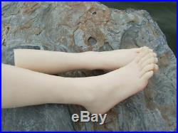 One Pair Silicone Lifesize Female Mannequin Leg Foot Model Shoes Display