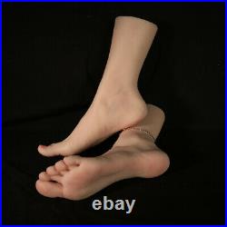 One Platinum Silicone Foot Model Display Painting Teaching Positionable 25.5cm