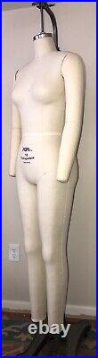 PGM Industry Grade Female Full SZ 10 Body Dress Form with Collapsible Shoulders