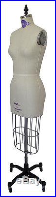 PGM Industry Grade Professional Female Dress Form w Collapsible Shoulder Size 8
