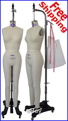 PGM Professional Female Full Body Dress Forms w Collapsible Shoulder Tailor Form