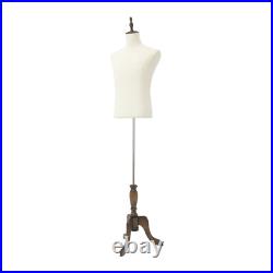 PP Male Mannequin with Adjustable Height, Retro Male Mannequin, Male Dress Form