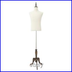 PP Male Mannequin with Adjustable Height, Retro Male Mannequin, Male Dress Form