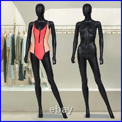 PP Realistic Dress Form Full Body Female Mannequin Display Head Turns with Base