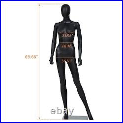 PP Realistic Dress Form Full Body Female Mannequin Display Head Turns with Base