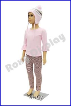 Plastic Child Kid Mannequin 4-6 Years Old Standing Pose Turnable Arms Removable