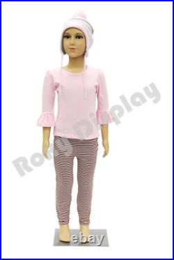 Plastic Child Kid Mannequin 4-6 Years Old Standing Pose Turnable Arms Removable