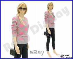 Plastic Durable Female Manikin Mannequin Display Dress Form G5 +FREE WIG