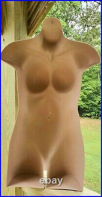 Plastic Female Mannequin Hanging & Standing Torso Shirt Form Plus Size NEW