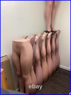 Plastic Unbreakable Female Mannequin Legs Brazilian hips Roxy Display #B1-002