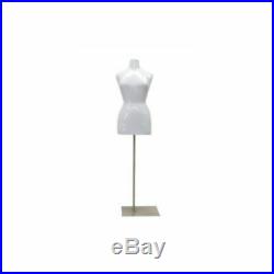 Plus Size 22/24 Female Fiberglass Mannequin Torso Dress Form with Base