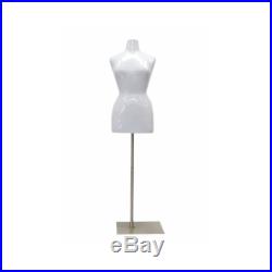 Plus Size Female Fiberglass Mannequin Torso Dress Form Size 14/16