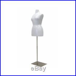 Plus Size Female Fiberglass Mannequin Torso Dress Form Size 14/16