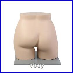 Plus Size Full Round Butt Mannequin Form, Display 33 Waist, 44 Hip, Fiberglass