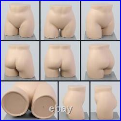 Plus Size Full Round Butt Mannequin Form, Display 33 Waist, 44 Hip, Fiberglass