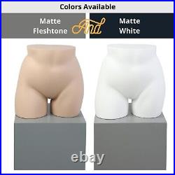 Plus Size Full Round Butt Mannequin Form, Display 33 Waist, 44 Hip, Fiberglass