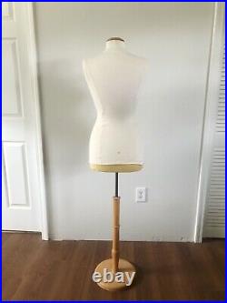 Pregnant Maternity Female Mannequin Display with Wooden Stand Torso Dress Form