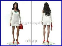 Pretty Black Female Fiberglass mannequin Dress Form Display #MZ-MYA2