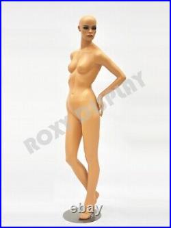 Pretty Face Female Fiberglass mannequin Fleshtone Dress Form Display #MD-FR4