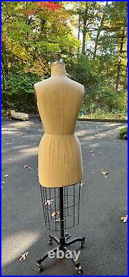 Professional Dress Form Mannequin Industrial Cage Cast Iron Base