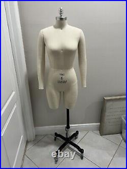 Professional Female 3/4 Body Dress Form With Collapsible Shoulders/Removable Arms