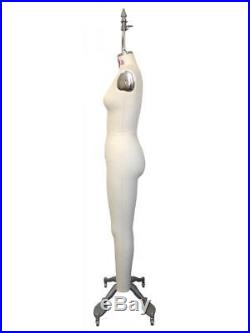 Professional Female Full Body Dress Form w Collapsible Shoulder Dress Form SZ 8