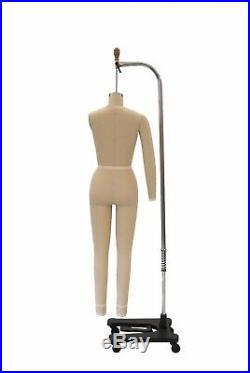 Professional Female Full Body Dress Form with Collapsible Shoulders + Arm(Size 10)
