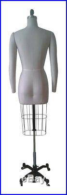 Professional Female Mannequin Dress Form, WithHeavy Base & Arms, Size 12 ncs 12+2