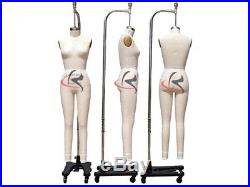 Professional Female Working Dress form, Mannequin, Full Size 4, withlegs+ARM