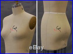 Professional Female Working Dress form, Mannequin, Half body Size 14 withHip