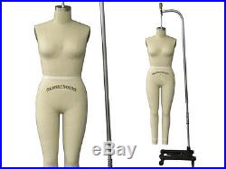 Professional Female dress form Mannequin Full Size 12 withLegs