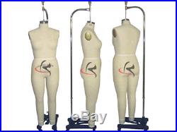 Professional Female dress form Mannequin Full Size 18 withLegs