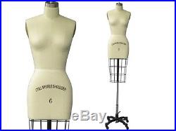Professional Female half body dress form sewing draping Mannequin Size 6 withHip