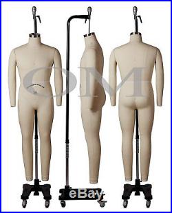 Professional Male Full Body Mannequin Dress Form, WithArms Size 38 (wmcs 38+2)