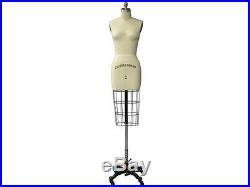 Professional Pro female Dress form mannequin Pinnable Half Body Size 2+ARM