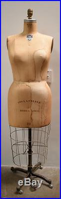 Rare 1964 Vintage Dress Wolf Form Model Size 20 Female Mannequin Raise/lower