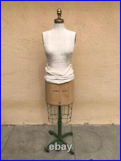 RARE Antique WOLF Model NY 1940 Mannequin DRESS FORM