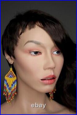 ROOTSTEIN Full Realistic Mannequin Asian Japanese Female Glass Eyes Teeth Vtg