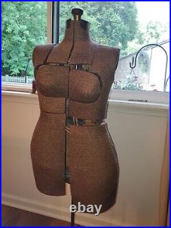 Rare Antique Vintage Adustable Dress Form Mannequin Separate Breasts