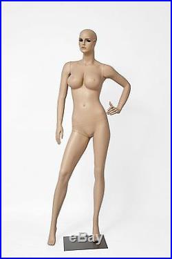 Realistic Female Mannequin, Includes Wig, Large Bust, Made of Fiberglass (lcy3)