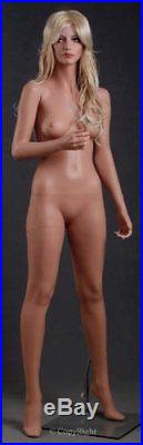 Realistic Female Mannequin, Includes Wig, Made of Fiberglass (lem22)
