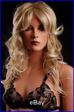Realistic Female Mannequin, Includes Wig, Made of Fiberglass (lem3)