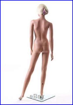 Realistic Female Mannequin, Includes Wig, Made of Fiberglass (lem3)